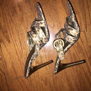 Carlos Santana Leopard Sandals New Without Tags